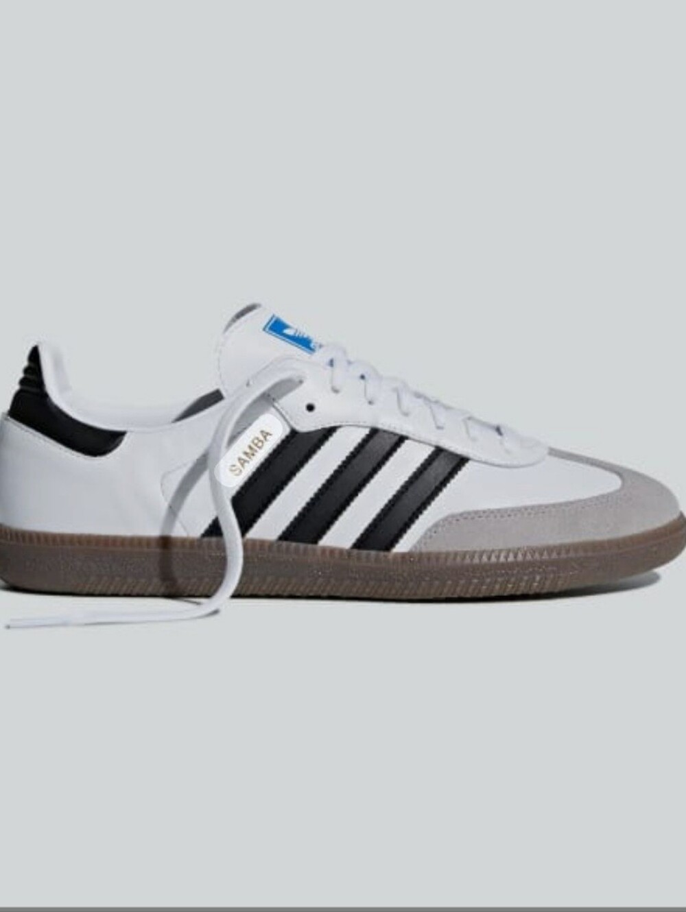 adidas Samba Leather Sneaker - White/Black/Gum